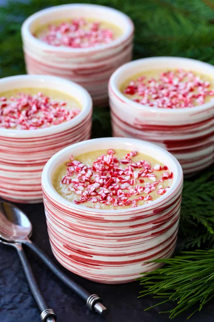 Instant Peppermint Eggnog Pudding is an eggnog recipe with peppermint flavors
