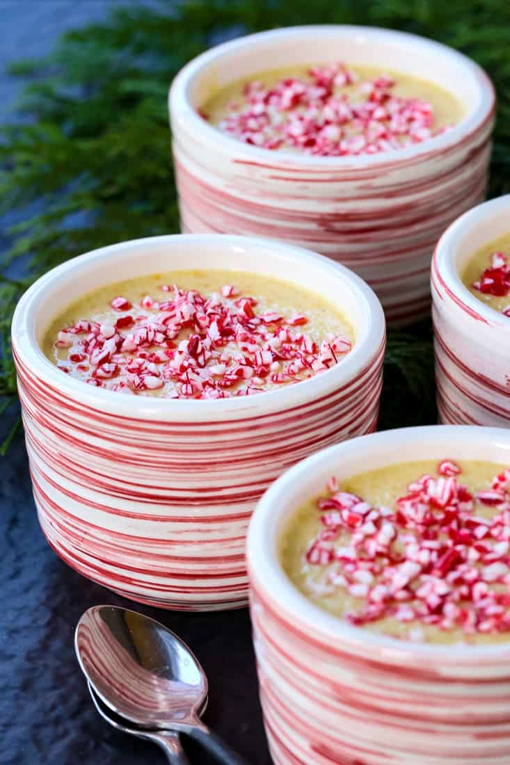 Instant Peppermint Eggnog Pudding is a spiked eggnog dessert that's ready in 5 minutes