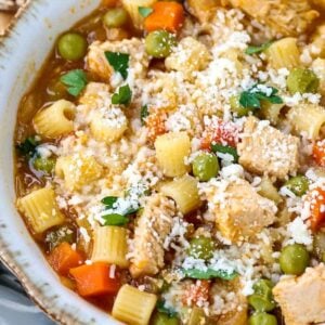 Leftover Turkey Noodle Soup is a leftover turkey recipe for a healthy soup dinner