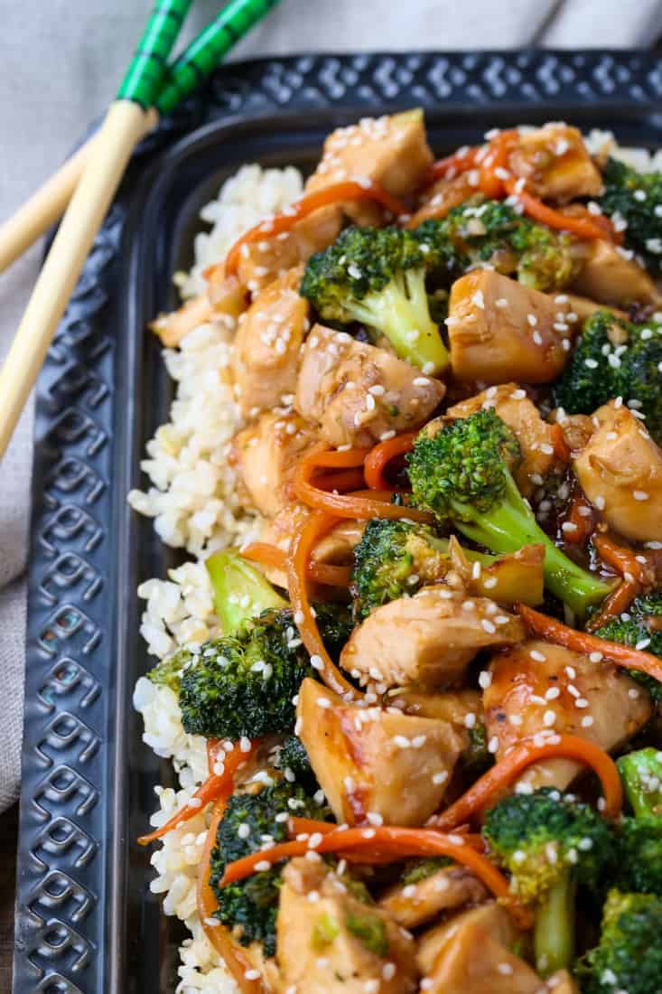 Chicken and Broccoli is an easy stir fry recipe made with homemade stir fry sauce