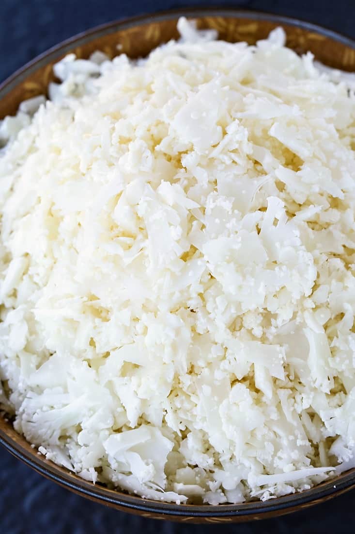 Better Cauliflower Rice is a riced cauliflower method to use in place of regular rice