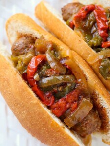 Crock Pot Sausage and peppers is a crock pot sausage recipe with peppers and onions