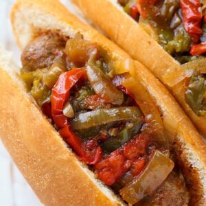 Crock Pot Sausage and peppers is a crock pot sausage recipe with peppers and onions