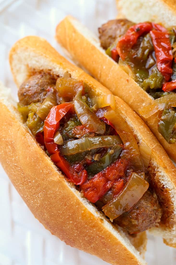 Crock Pot Sausage and peppers is a crock pot sausage recipe with peppers and onions
