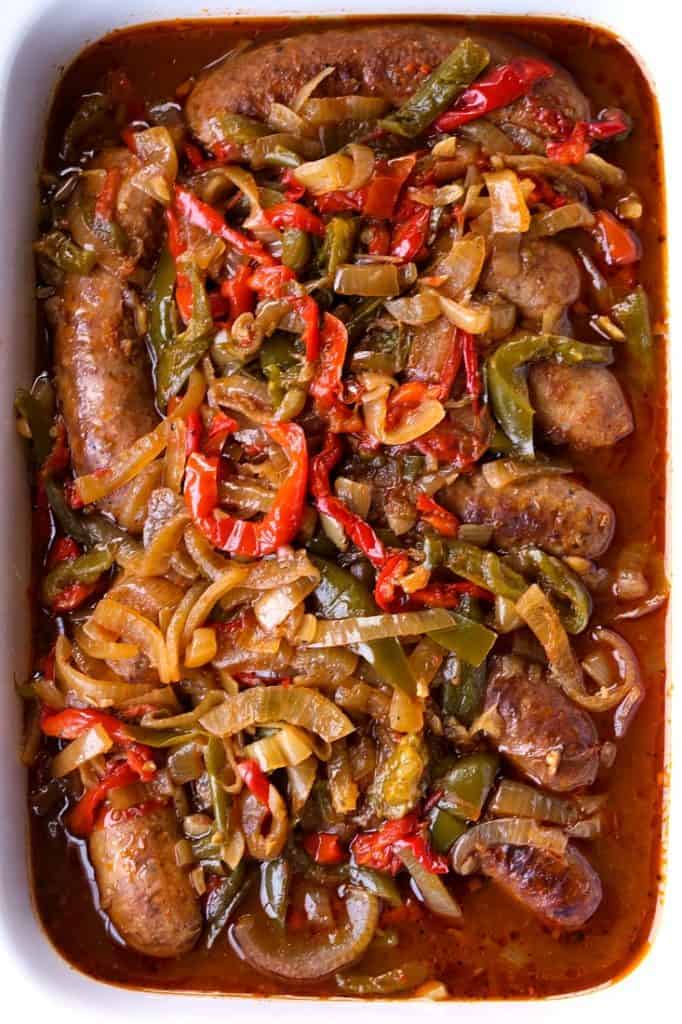 Crock Pot Sausage and Peppers Mantitlement
