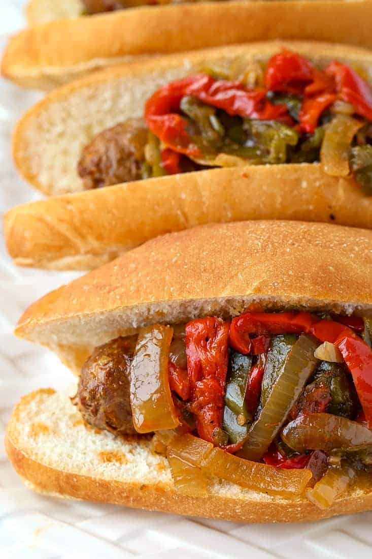 Crock Pot Sausage and Peppers are a sausage and pepper recipe with marsala wine