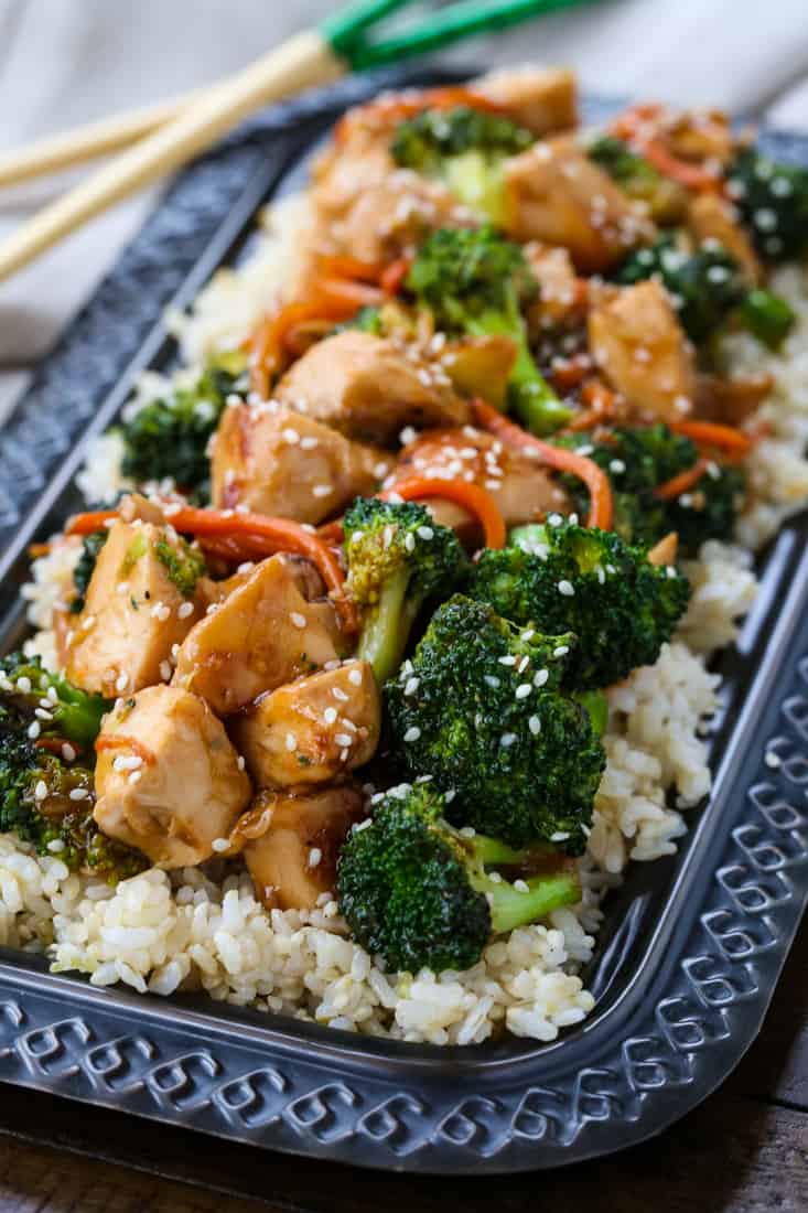 Chicken and Broccoli is a stir fry recipe that can be made with rotisserie chicken or leftover turkey