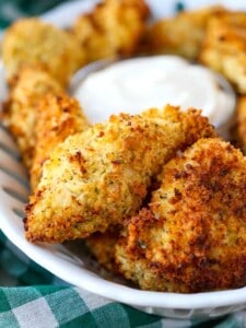 Air Fryer Ranch Chicken Nuggets are a chicken recipe that is made in an air fryer