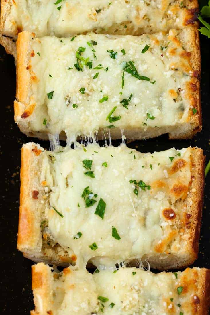 Easy Cheesy Garlic Bread is a garlic bread recipe that can be served as a side dish