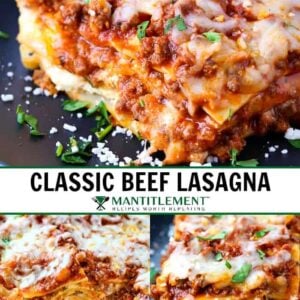 lasgana recipe collage for pinterest