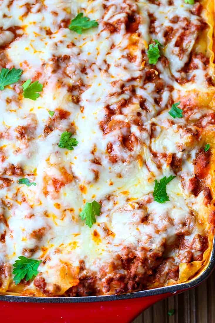 Classic Beef Lasagna is a lasagna recipe with beef and cheese