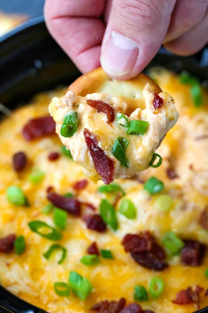 Crock Pot Buffalo Chicken Dip is perfect for appetizers