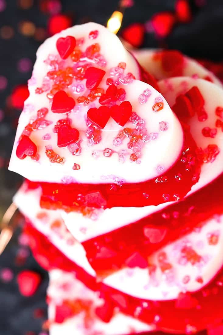 Valentine's Day Jello Shots is a jello recipe made with RumChata
