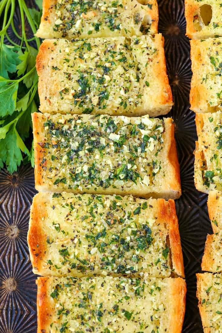 Classic Garlic Bread is a side dish made with fresh garlic and butter