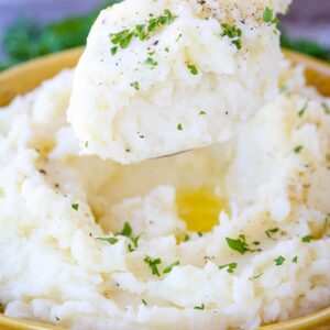 Perfectly Smooth Mashed Potatoes are the fluffiest mashed potato recipe ever!