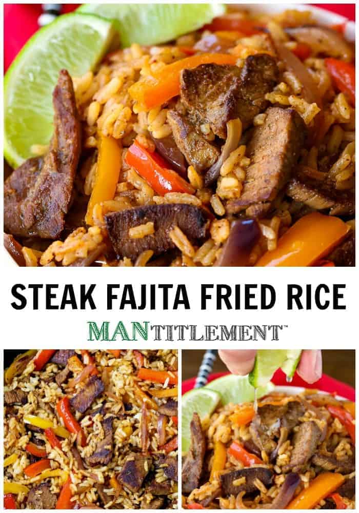 Steak Fried Rice collage with logo