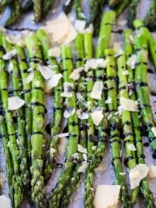 Oven Roasted Balsamic Asparagus is a vegetable recipe with balsamic glaze and cheese