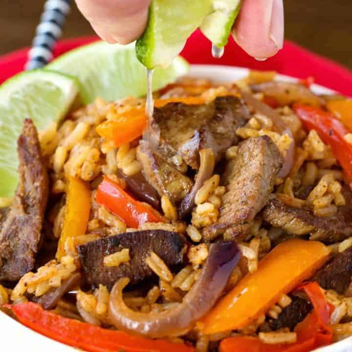 Chicken Fajita Fried Rice Mantitlement