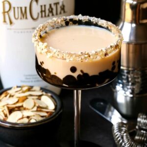 RumChata Toasted Almond Cocktail is a dessert cocktail made with RumChata