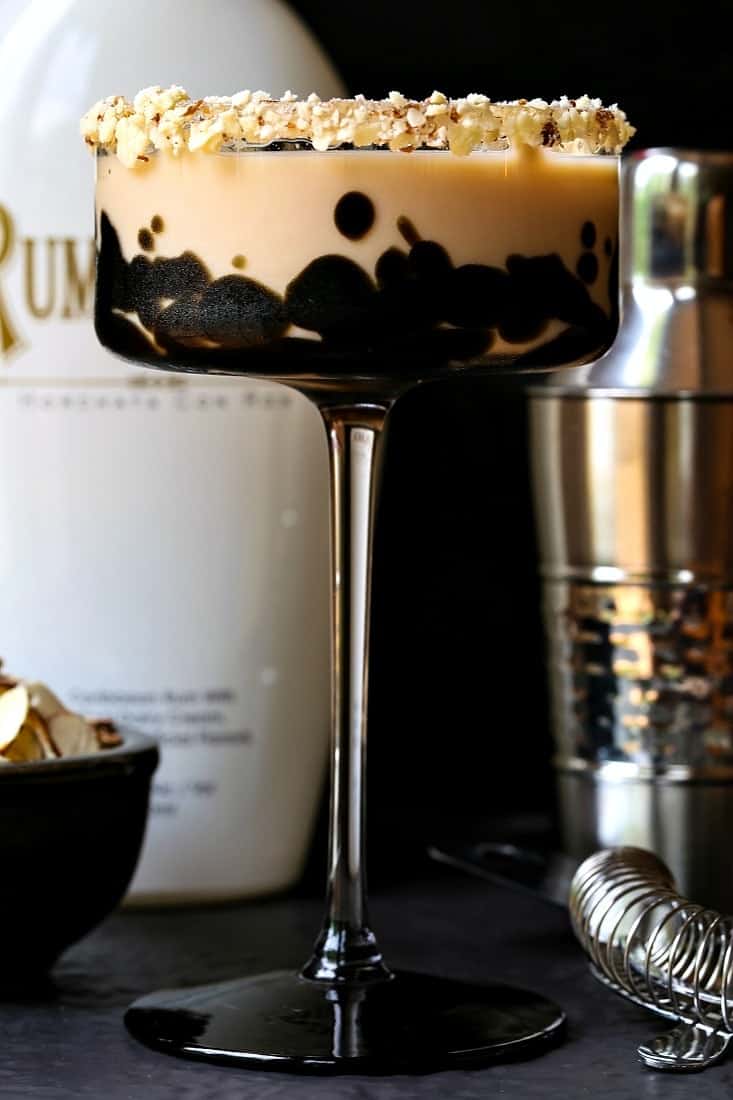 RumChata Toasted Almond Cocktail is made with heavy cream, Amaretto and Kahlua