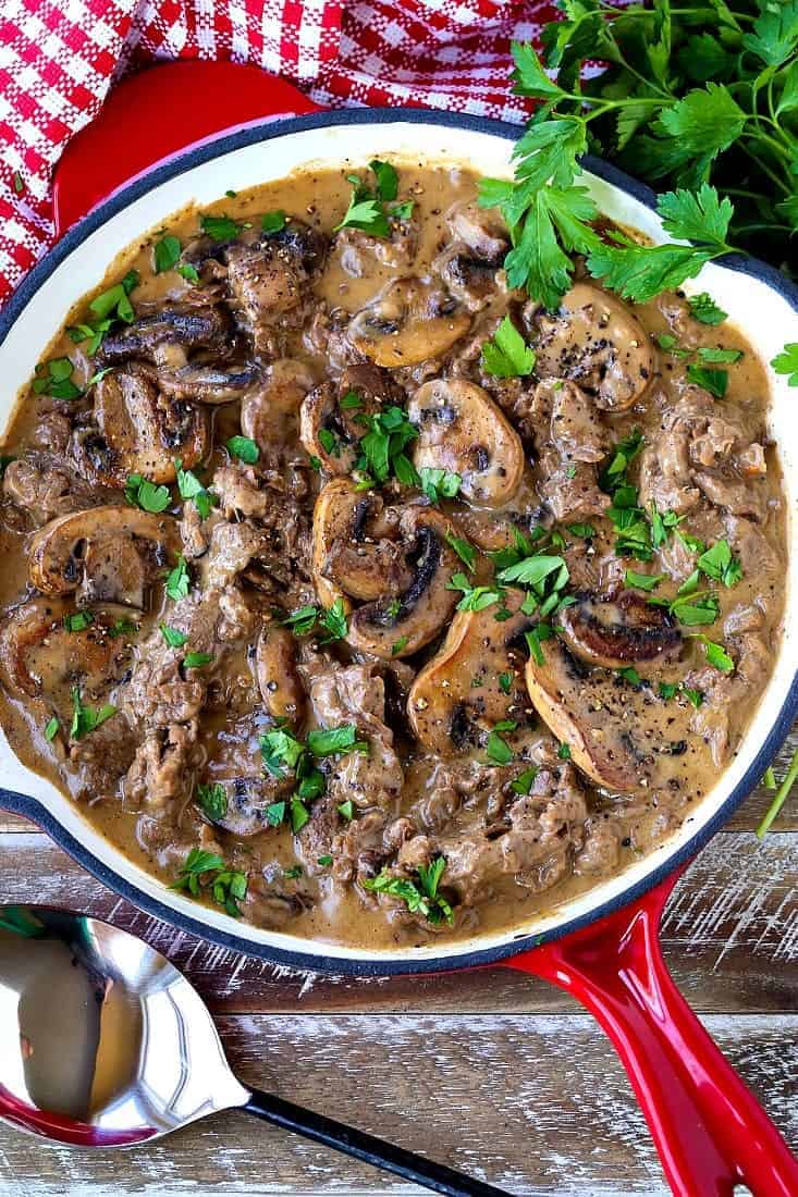 Skillet Beef Marsala