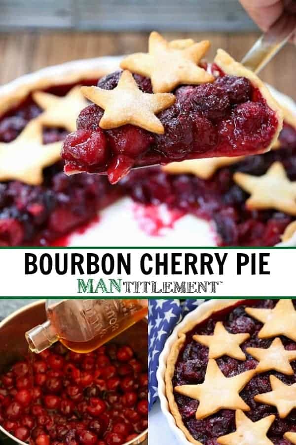 Bourbon Cherry Pie is a cherry pie recipe with a touch of bourbon