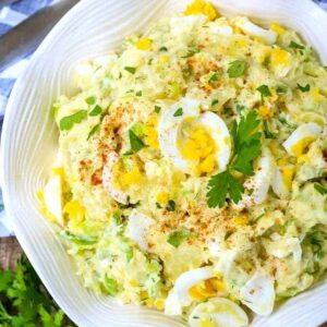 Classic Potato Salad is a potato salad recipe made with hard boiled eggs