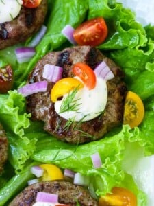 Hamburger Lettuce Wraps are a low carb dinner recipe