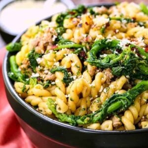 Pasta with Sausage and Broccolini is a pasta recipe with italian sausage and broccolini