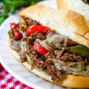 Quick Philly Cheesesteak Recipe is a one skillet meal that is ready in less than 30 minutes