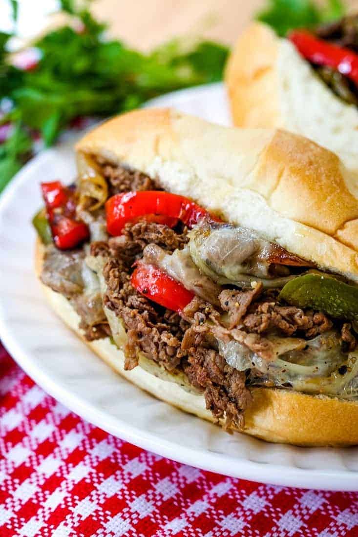 Quick Philly Cheesesteak Recipe is a one skillet meal that is ready in less than 30 minutes