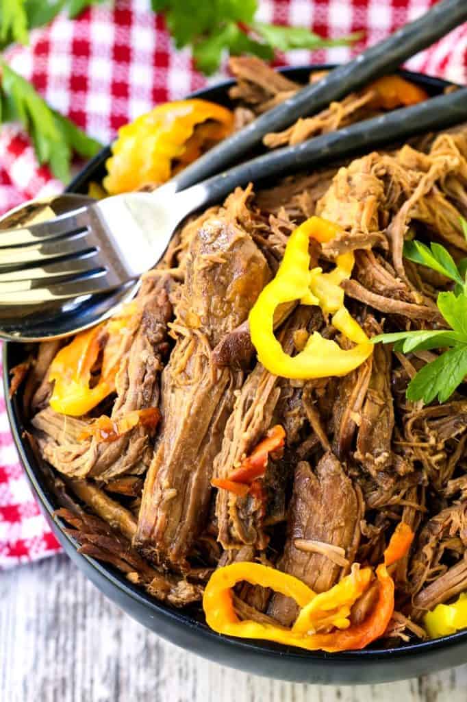 Slow Cooker Italian Beef A Tender, Tangy Chuck Roast Recipe