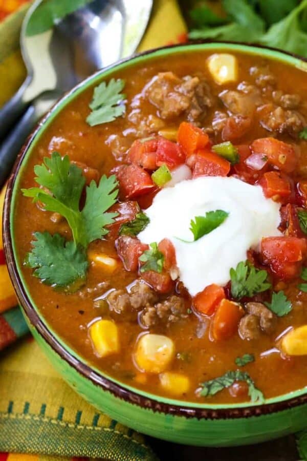 Beefy Taco Soup Mantitlement