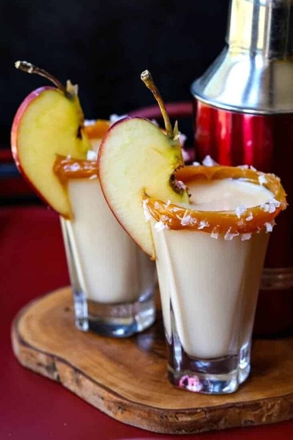 Salted Caramel Apple Shots Mantitlement