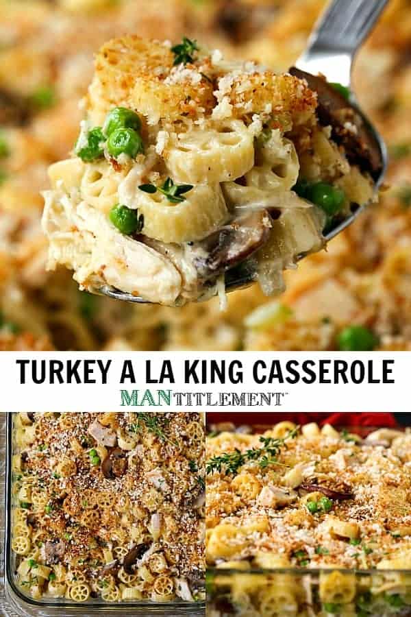 turkey a la king casserole is made with leftover turkey