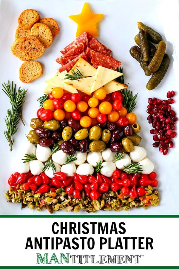 christmas antipasto platter for the holidays