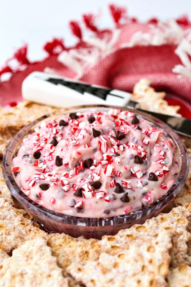 cannoli dip recipe with peppermint and chocolate chips
