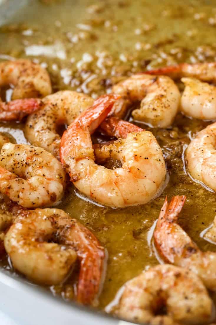 Garlic Butter Shrimp in sauce