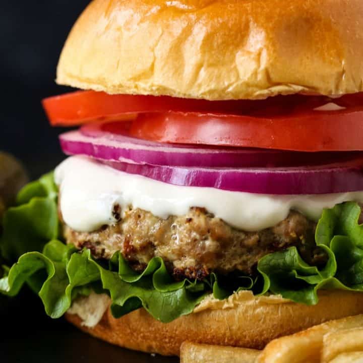 BBQ Bacon Turkey Burgers Addicting Burger Recipe Mantitlement