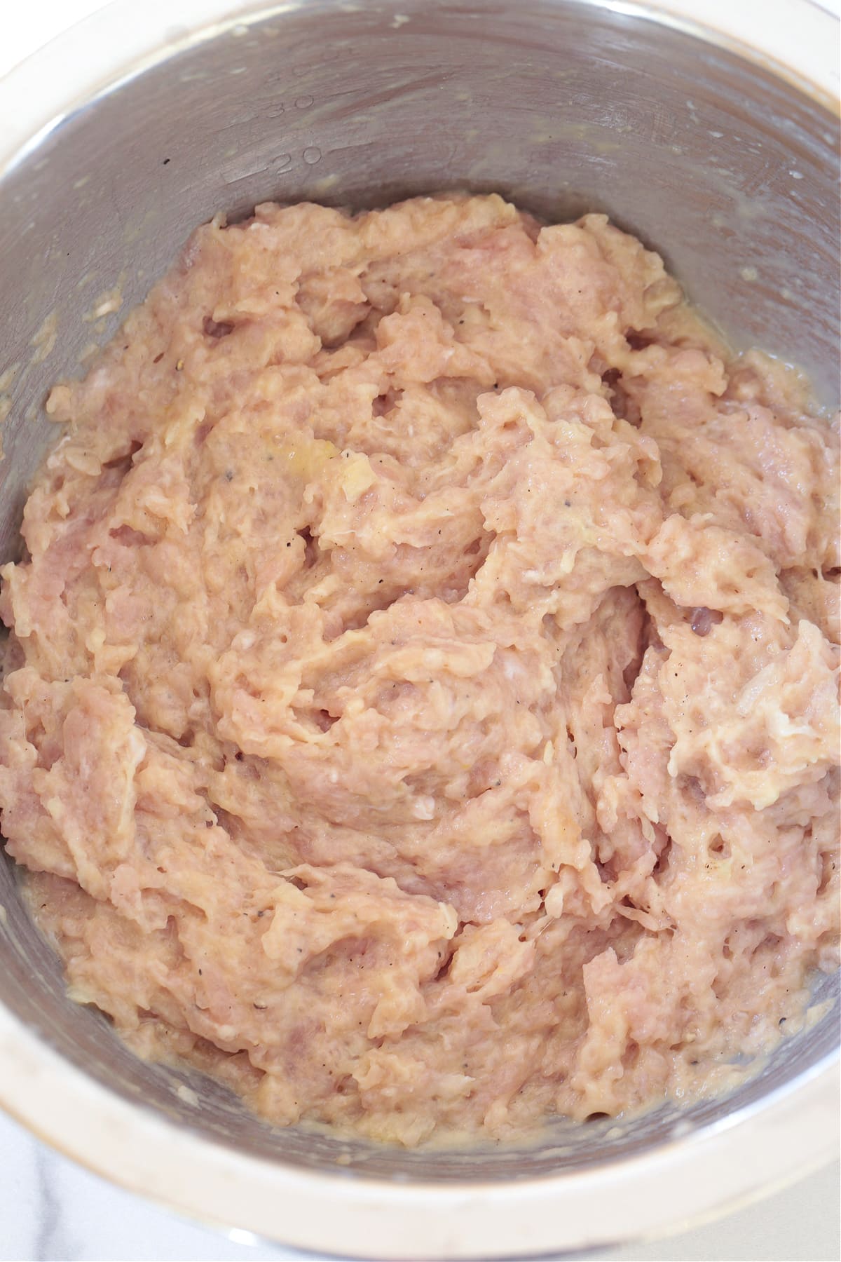 ground turkey mixture in a bowl