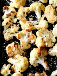 Roasted Cauliflower recipe with parmesan cheese