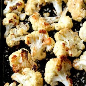 Roasted Cauliflower recipe with parmesan cheese