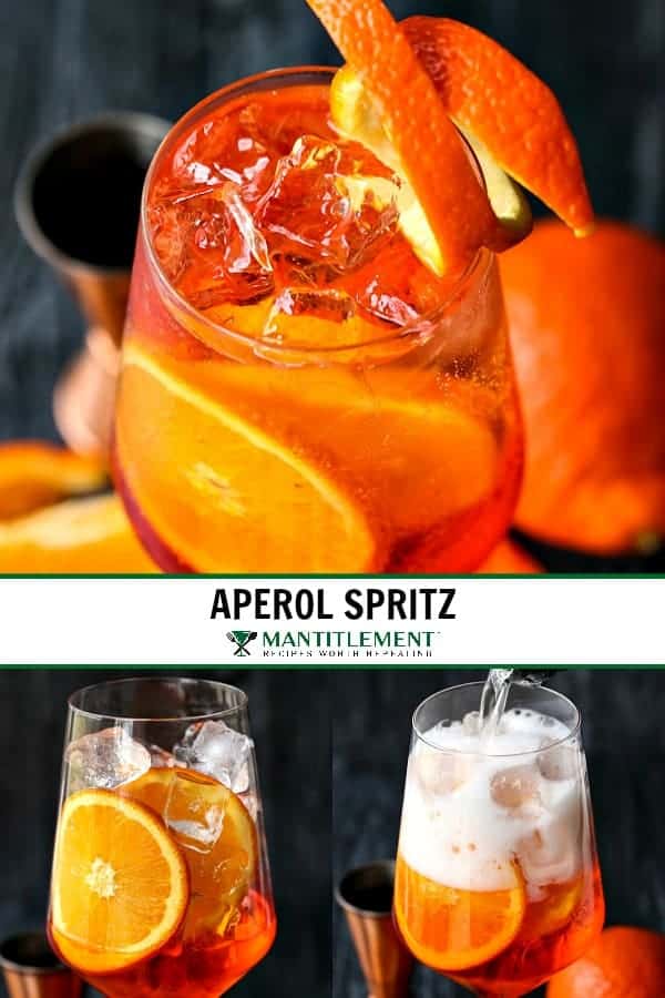 Perol Spritz Cocktail collage for Pinterest