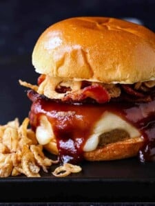 bacon turkey burger recipes with fried onions