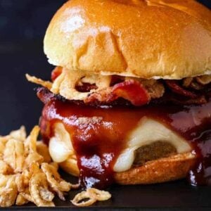 bacon turkey burger recipes with fried onions