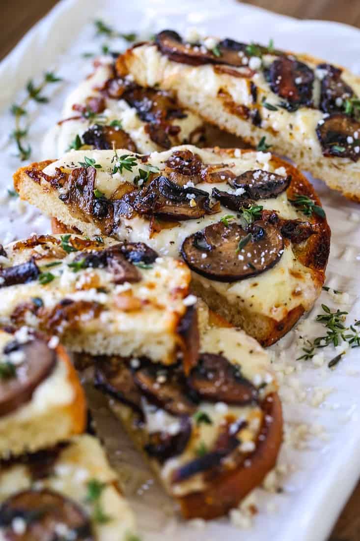 Mushroom Cheese Bread appetizer recipe
