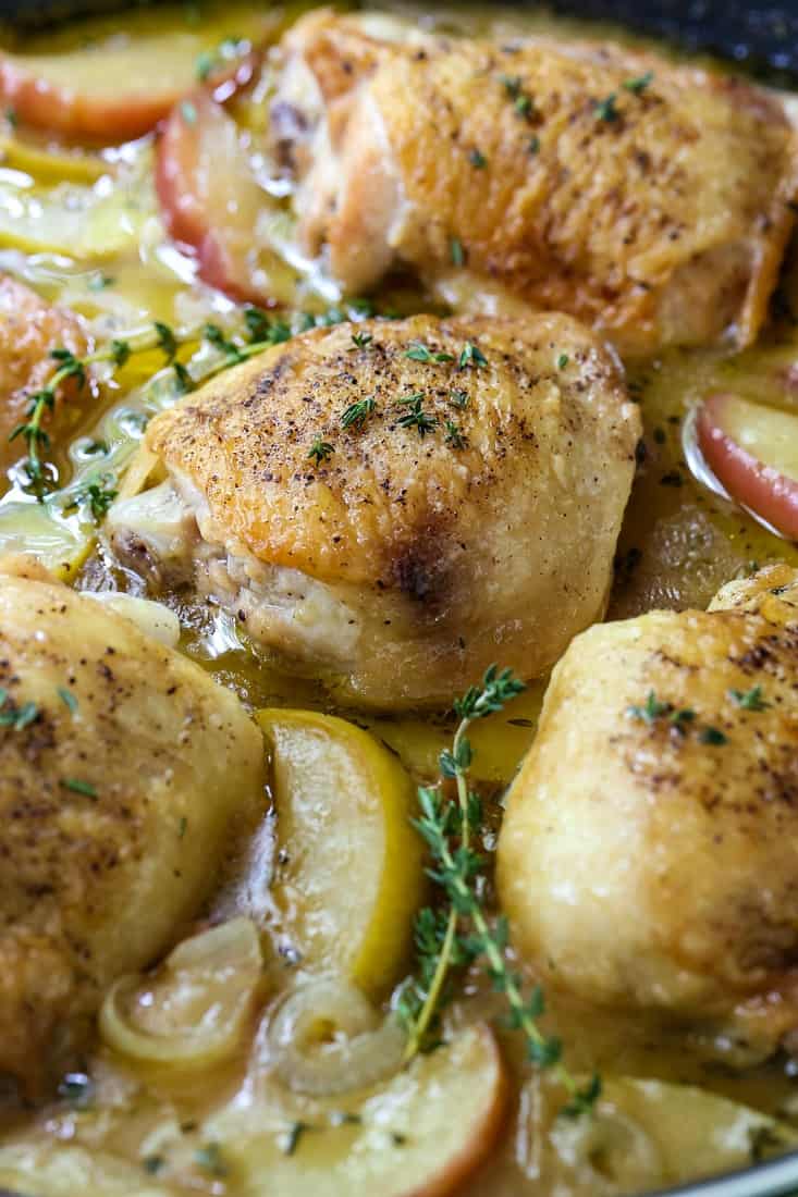 Apple Cider Chicken Thighs | A Fall Chicken Dinner | Mantitlement