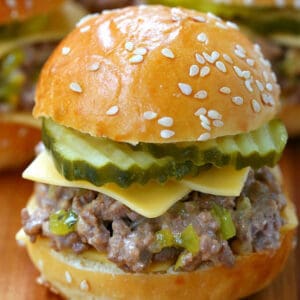 sloppy joes made with big mac sauce on slider buns