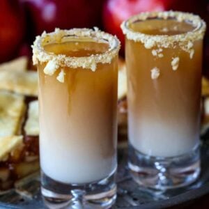 RumChata and whiskey layered shot recipe