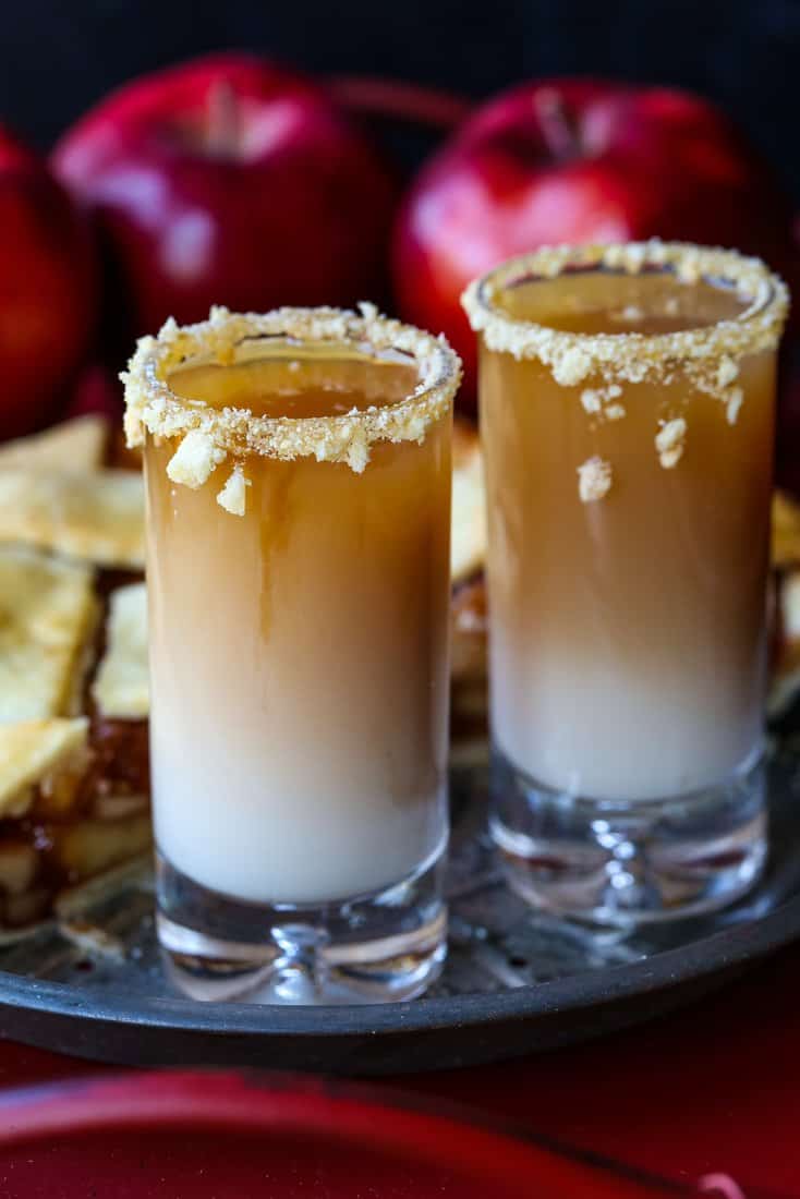 RumChata and whiskey layered shot recipe